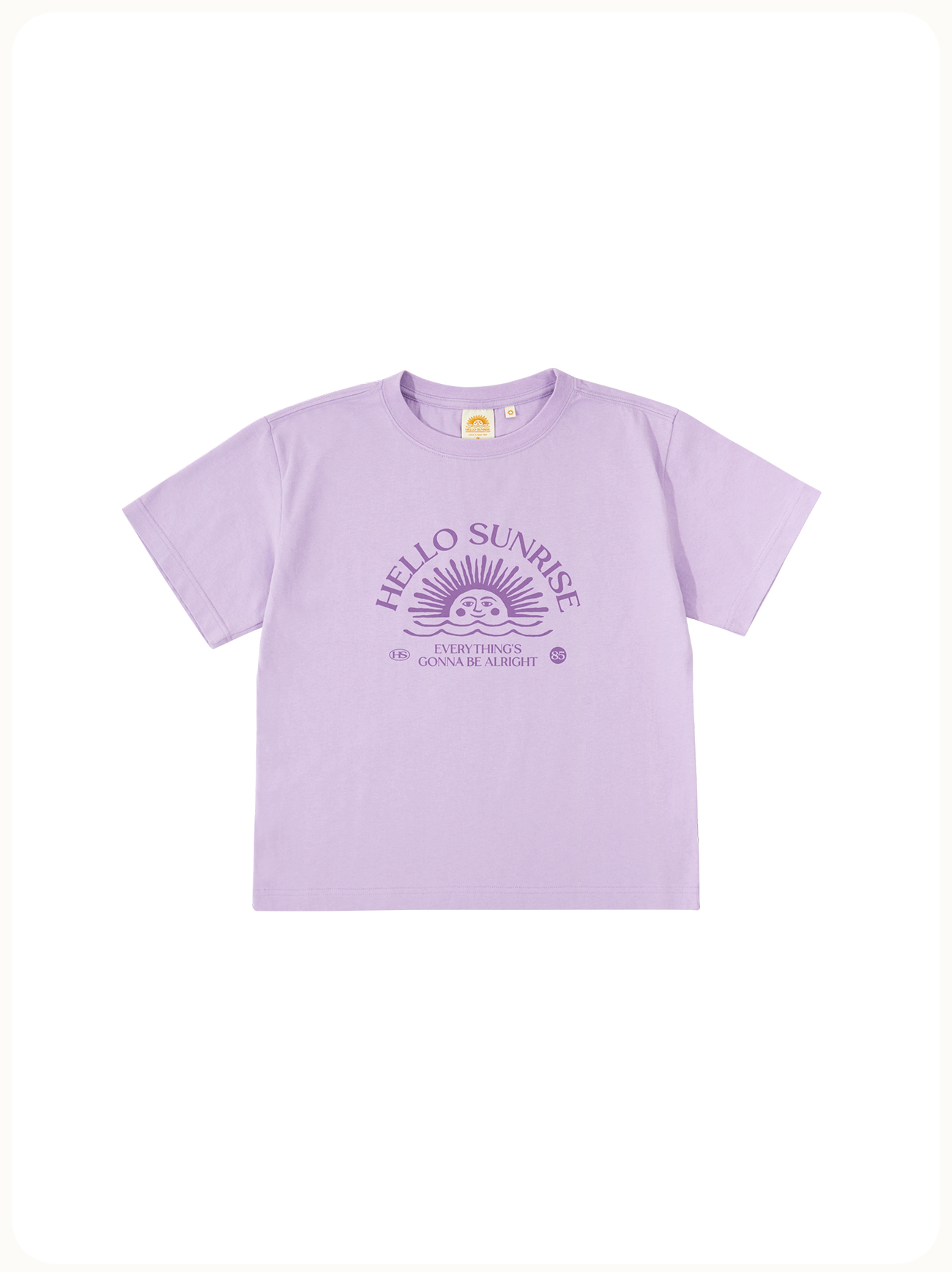 HS Arch Logo Short Sleeve Tee(W)_Lavender pink